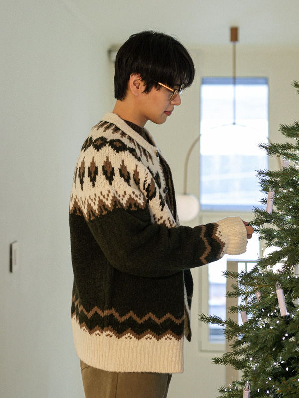 쿠티야디 Nordic 알파카가디건