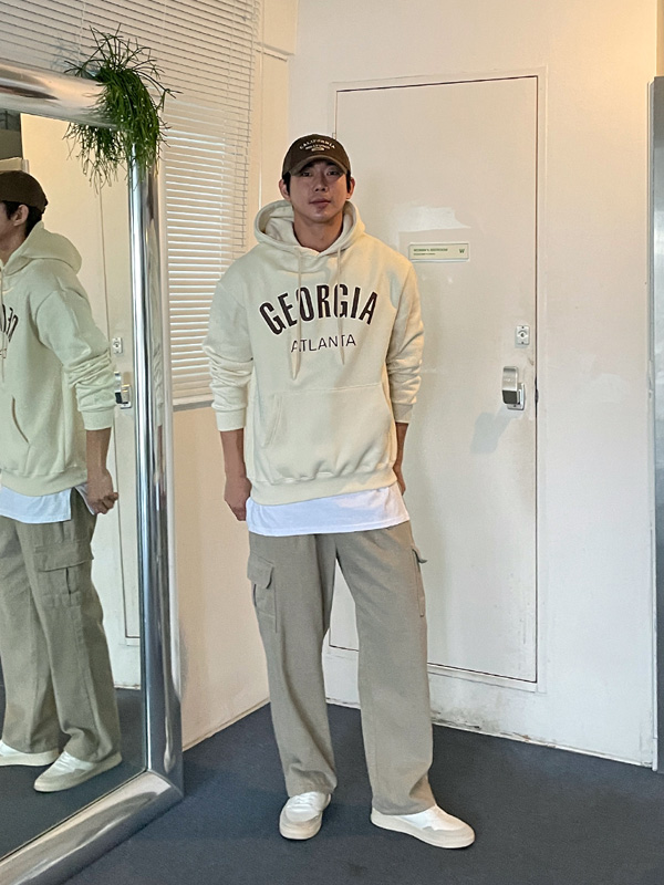 (L-5XL)<br>니들라 a fleece hoodie