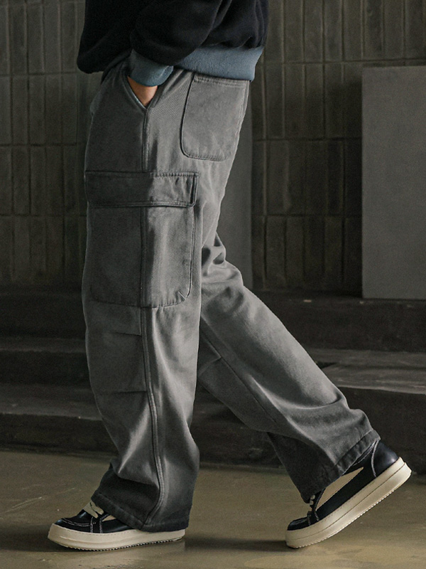 (L-6XL)<br>호이트빌 Semi-wide fit cargo-banding pants 3931