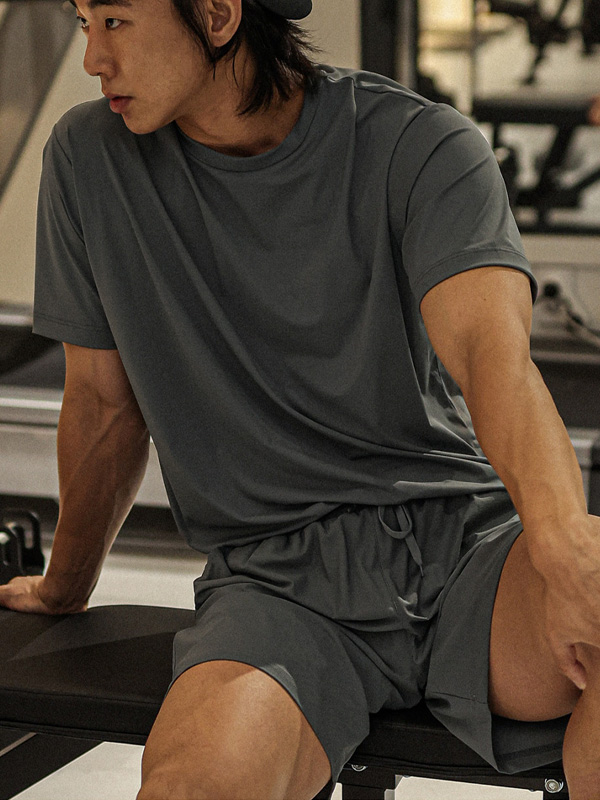 (L-6XL)<BR>알파샤 Cooling Short T shirts+카이미야 Cooling Banding Shorts<br><font color=