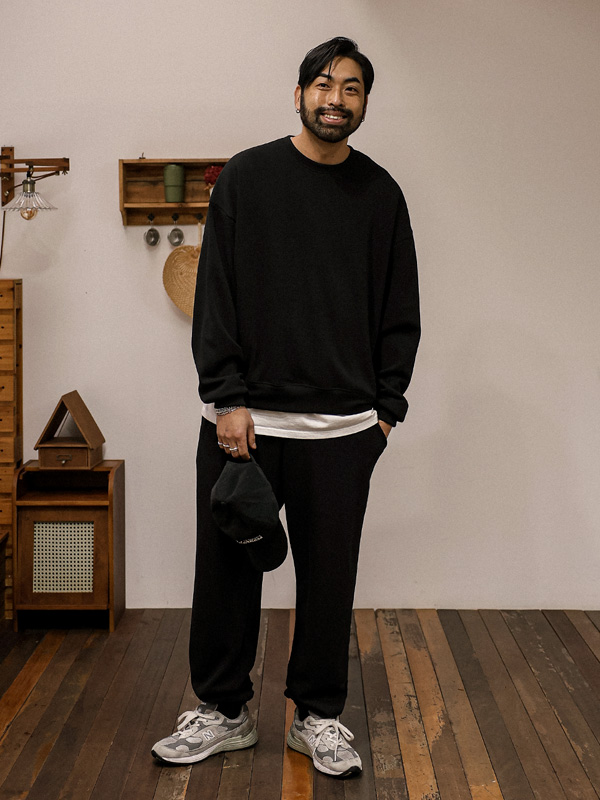 (M-6XL)<br>매티아스 융기모 man-to-man T SET005-T