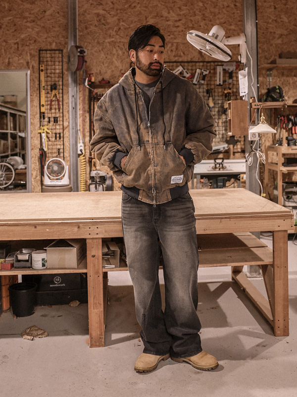 푸티라 Semi-wide fit denim pants D614