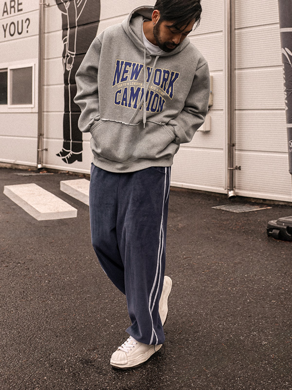 레반토 Semi-wide fit 골덴밴딩팬츠