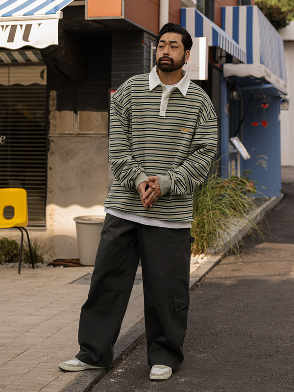 (XL-6XL)<BR>와이비 양기모 Kara a long-sleeved t-shirt