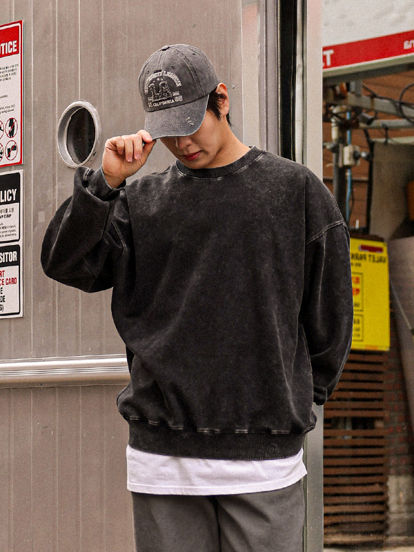 (XL-4XL)<BR>리오틴투 pigment man-to-man T