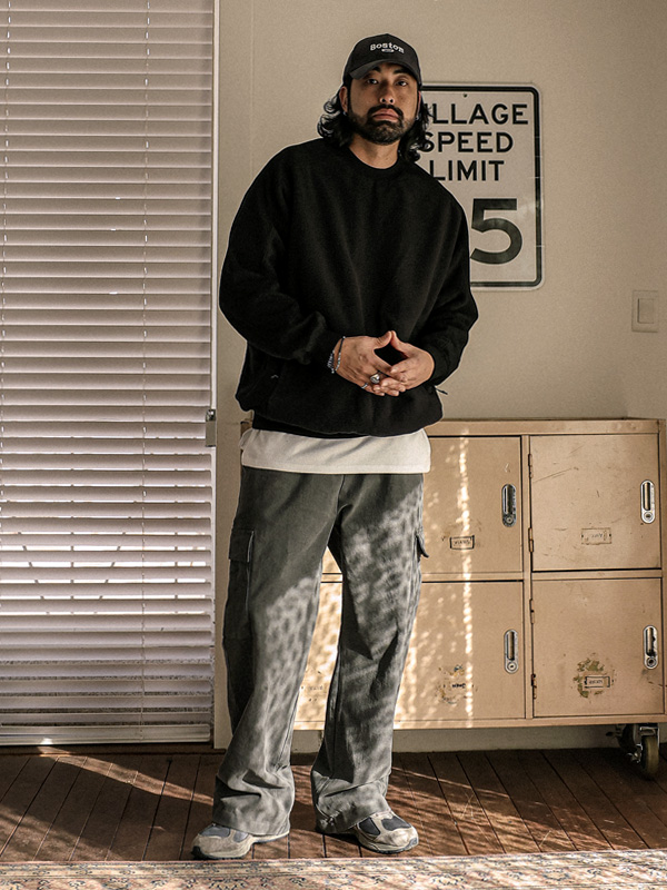 (XL-6XL)<br>마나이타 Fleece man-to-man T