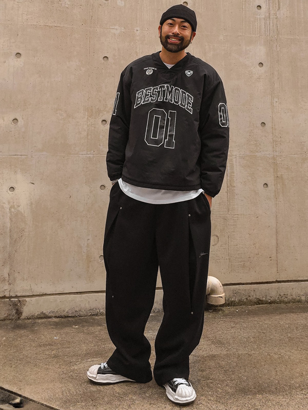 (XL-6XL)<br>투르가우 Semi-wide fit banding pants 3132