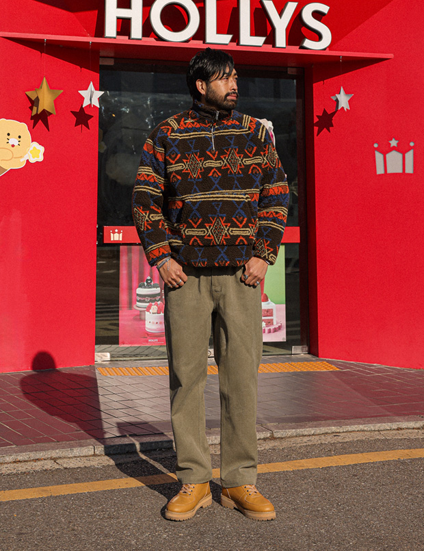 (L-7XL)<br>카스피크 standard fit 옥스포드워싱 뒷밴딩팬츠