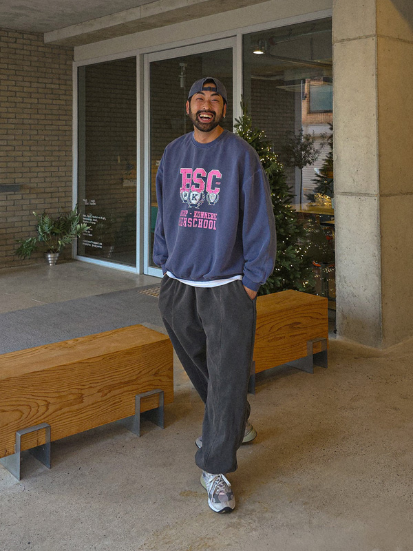 (M-5XL)<BR>투카리 pigment a napping sweatshirt