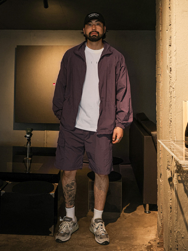 (M-6XL)<BR>코로트 nylon zip-up 82301+스토지 nylon cargo banding shorts 82301