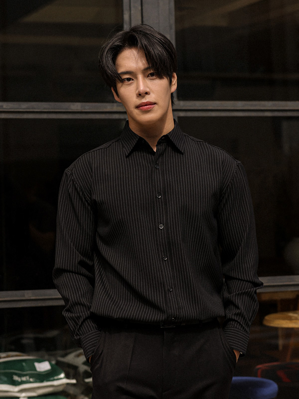 (M-6XL)<BR>파브카 Striped shirt