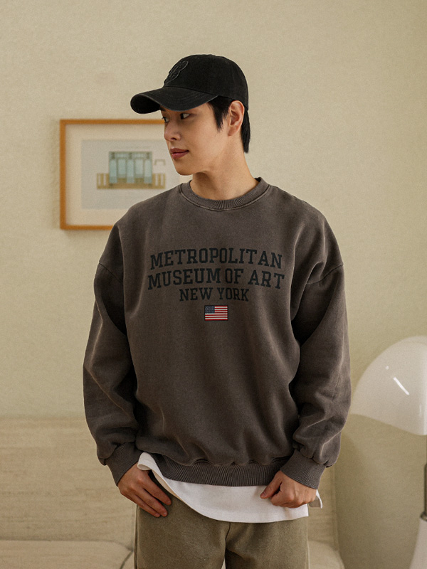 (XL-6XL)<BR>로파티노 pigment a napping sweatshirt