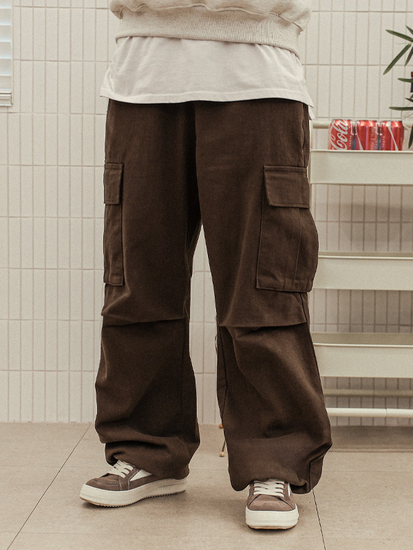 콘테노 Semi-wide fit 피치기모 cargo-banding pants 7888