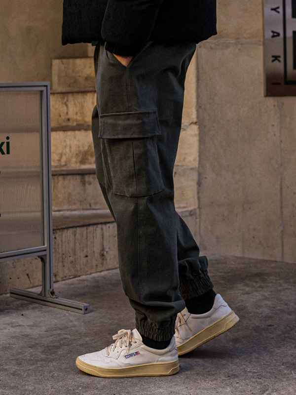 (M-6XL)<BR>피노타 cargo-banding 기모조거팬츠 P011