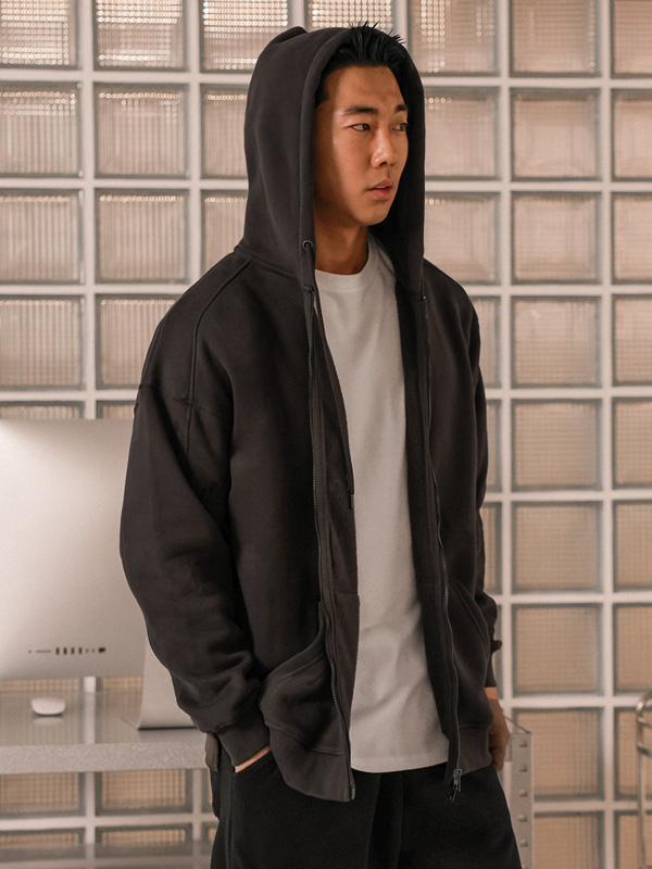 (XL-6XL)<BR>카롤리 Napping hood zip-up