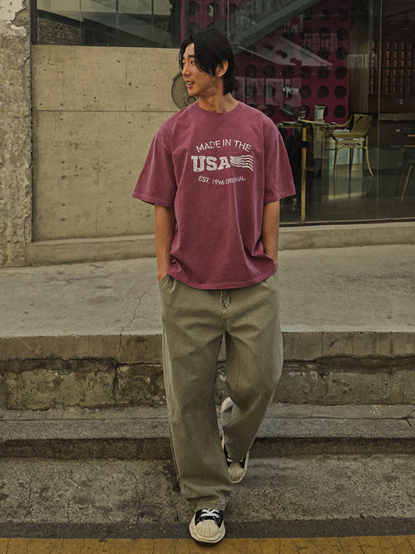 (M-4XL)<BR>비야브 Semi-wide fit banding pants