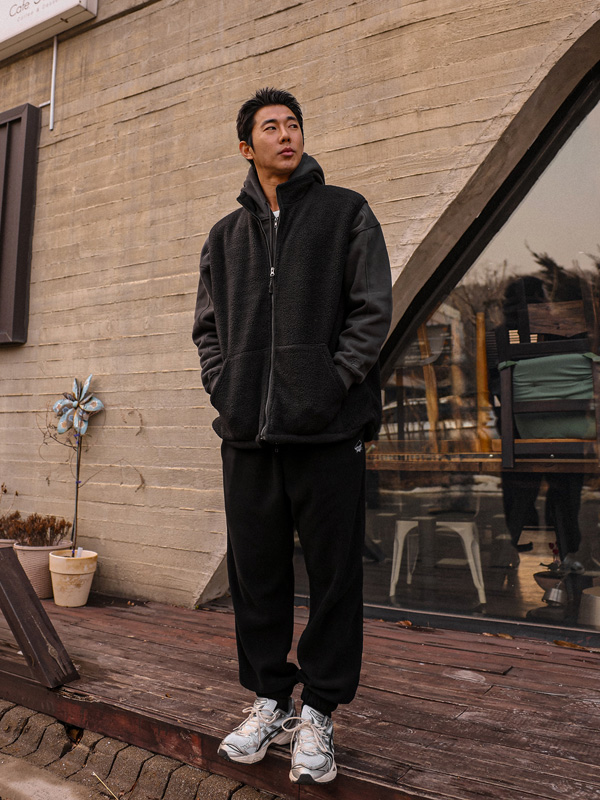 (L-7XL)<BR>포버트 조거 Fleece banding pants P013