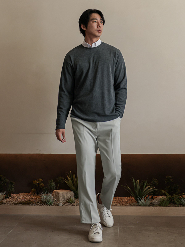 (28-40)<br>탄브룩 standard fit Sidebanding Slacks<br><font color="#224f20"><b>*Select length (9부,10부)</b></font>