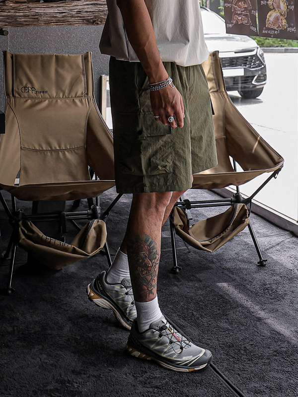 (L-4XL)<BR>히마람 cargo banding shorts