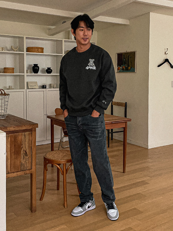 (L-5XL)<BR>코다로티 man-to-man T