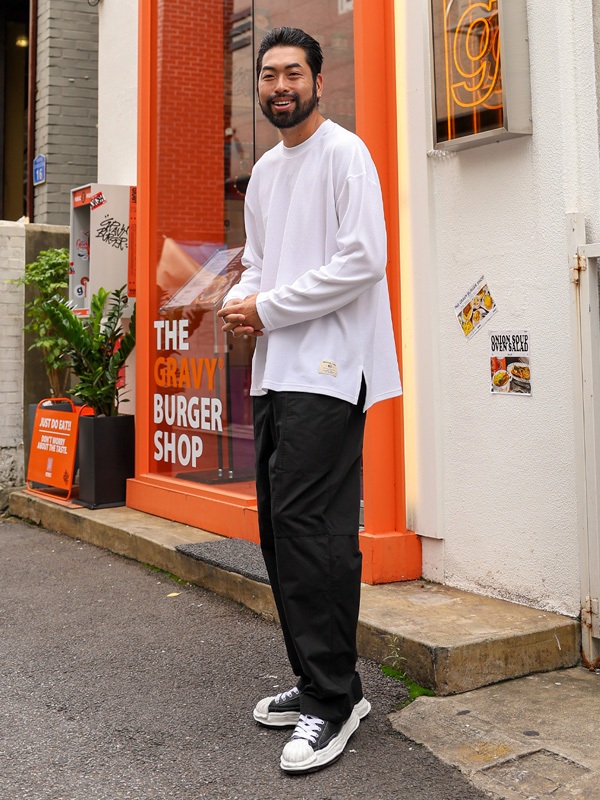 (XL-6XL)<br>루캉 Patch Long Sleeve T-shirt