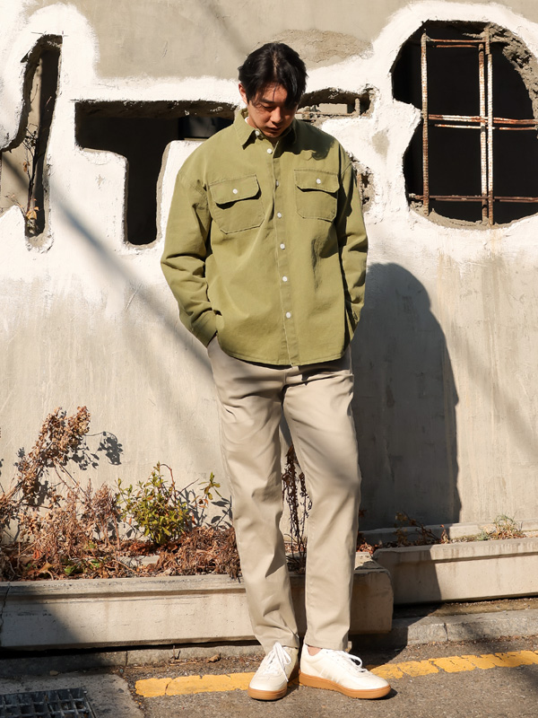 (M-4XL)<BR>로콤 Slim Fit banding pants H4006