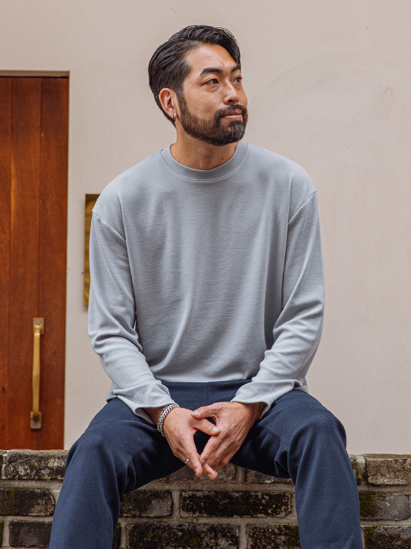 (L-5XL)<br>아르바사 Knit a long-sleeved t-shirt