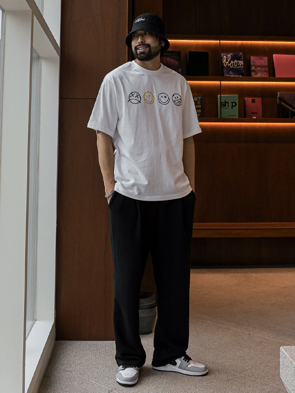 (XL-4XL)<br>라바노츠 Semi-wide banding pants