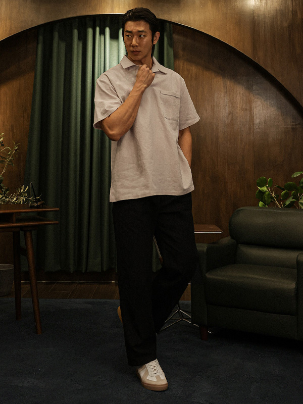 (28-40)<br>쿠루프 standard fit Back banding Slacks 714