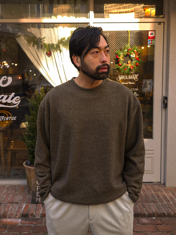 (L-7XL)<br>미슈킨 넣은척 니트지 fleece long-sleeved t-shirt T056<br><font color="#fb5ec9"><B>[1+1]</B></font>