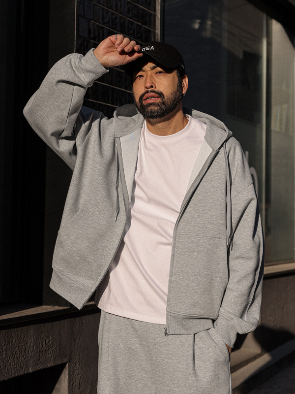 (M-6XL)<br>쿱사 Incision Hoodies zip up