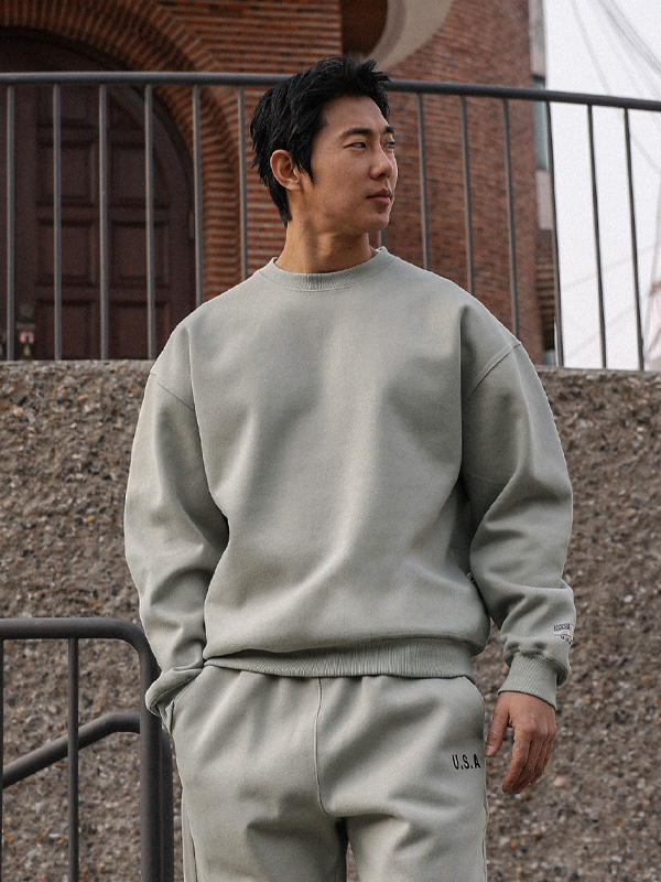 (L-7XL)<br>마토시 USA Incision man-to-man T SET010-T