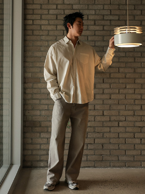 (L-7XL)<br>멜니크 standard fit Back banding 면스판팬츠