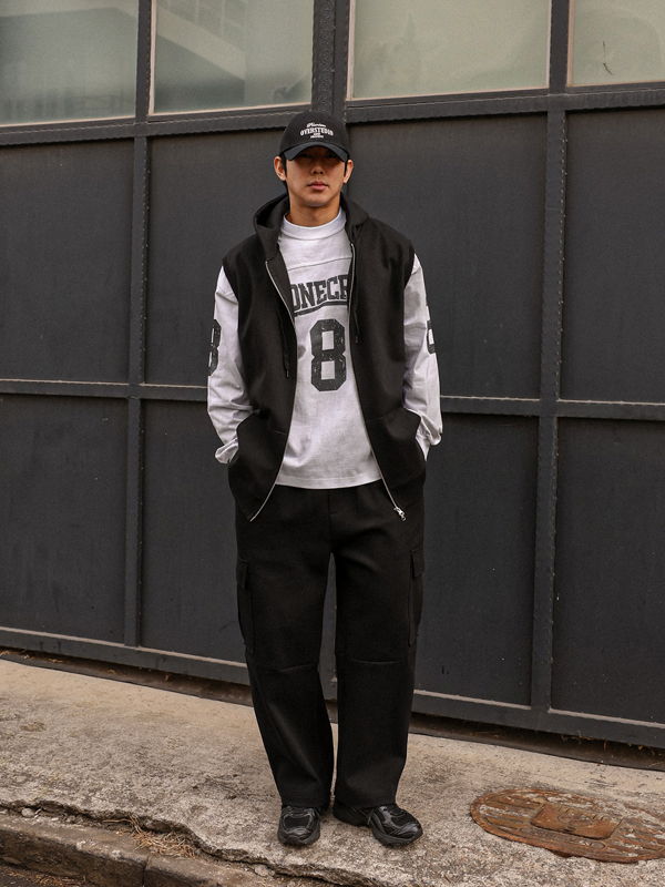 (L-7XL)<BR>슬란치 Semi-wide fit 카고트레이닝팬츠 3112