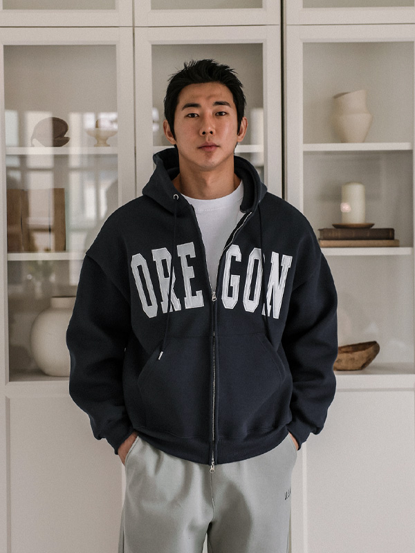 오레곤 Hoodies zip up