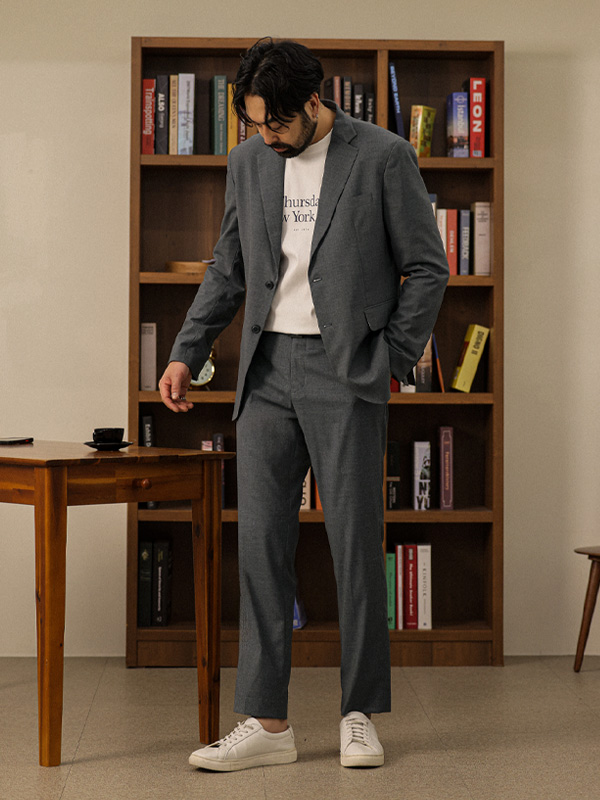 (M-6XL)<BR>월드 정장자켓+꺼진 불꽃 Pants Suits