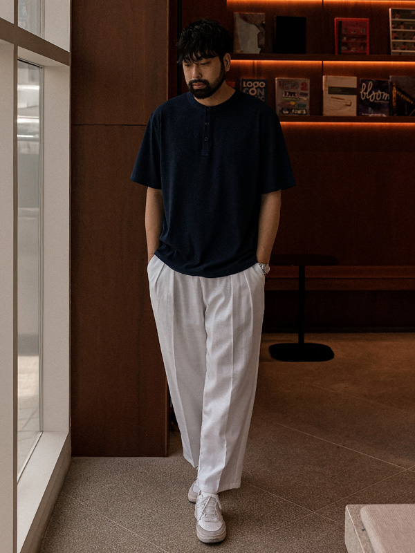 (XL-6XL)<BR>사타티 standard fit Banding Slacks 68