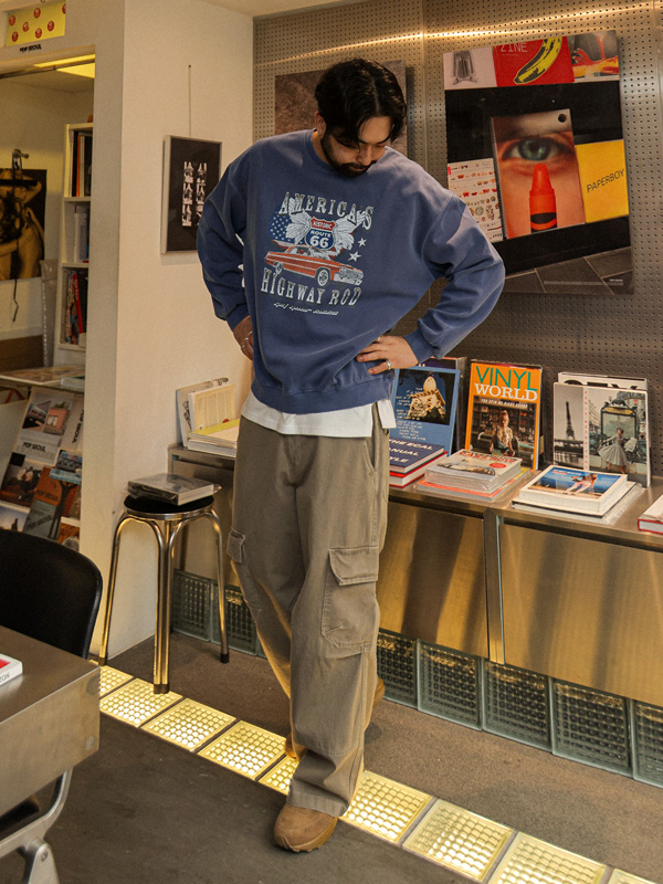 (M-5XL)<br>란츠후트 pigment man-to-man T