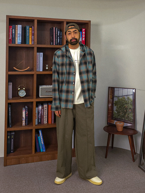 (M-4XL)<BR>피플리 Semi-wide fit banding pants