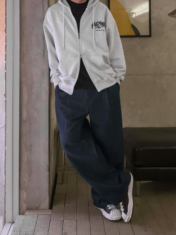 (2XL-5XL)<BR>브린마 Back banding denim pants