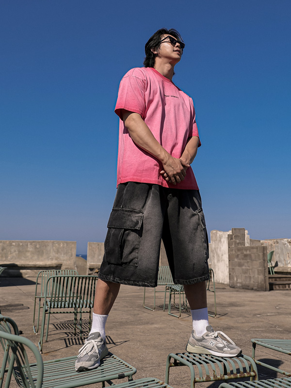 (XL-6XL)<BR>바달 Bermuda denim banding shorts