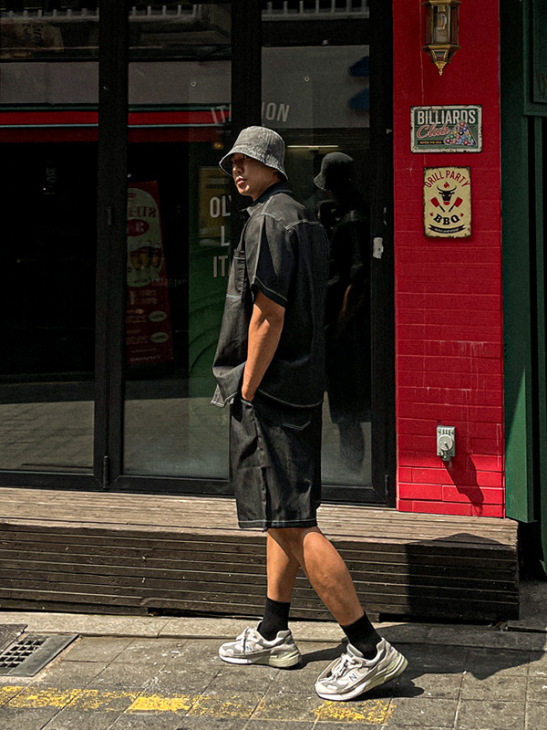 [SET](XL-6XL)<BR>카이토 short-sleeved shirt+라리야 Banding Shorts