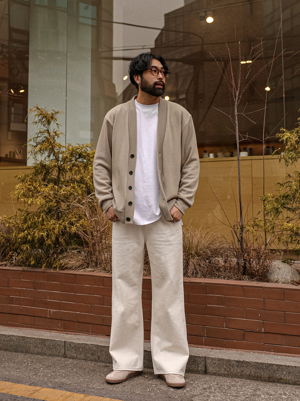 (S-5XL)<BR>하멜린 Semi-wide fit cotton pants D586