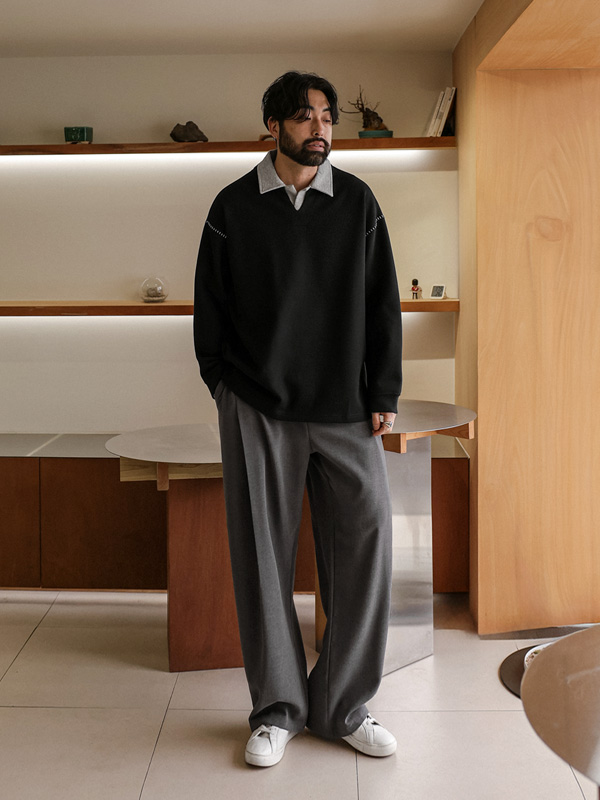 (XL-6XL)<BR>나르나울 커브드 Banding Slacks 70