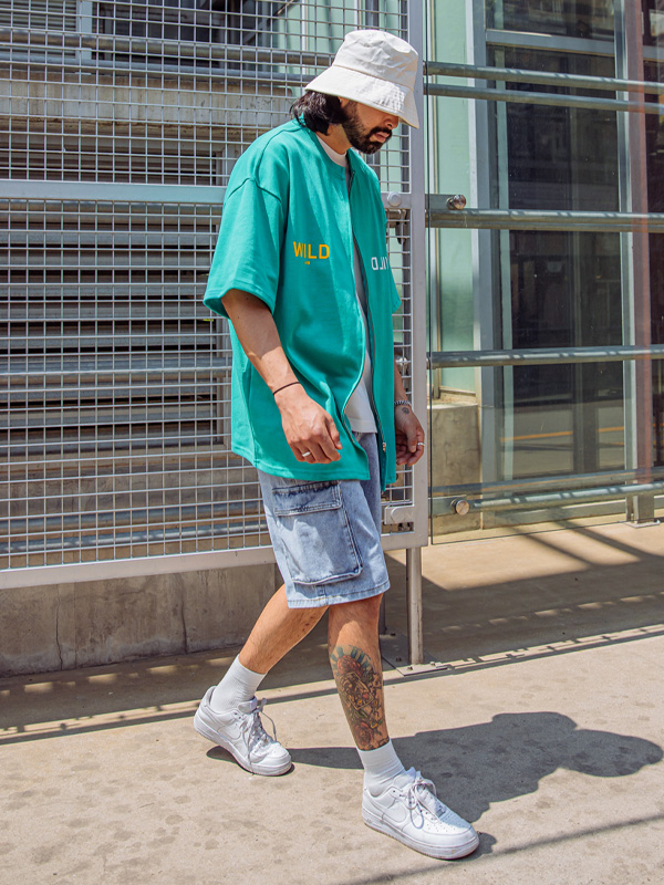 (L-5XL)<BR>밀라카 denim banding shorts