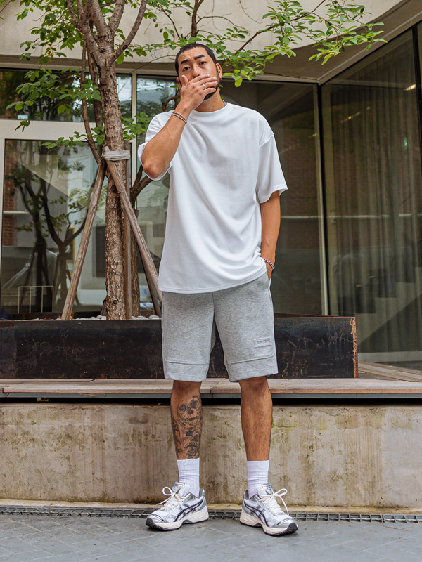 (XL-8XL)<br>사드스카 Linklefree  Short T shirts<br><font color="#fb5ec9"><B>[1+1]</B></font>