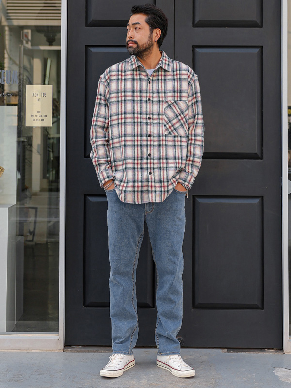 (M-6XL)<BR>디오누 Hidden banding Tapered denim pants <br><font color=