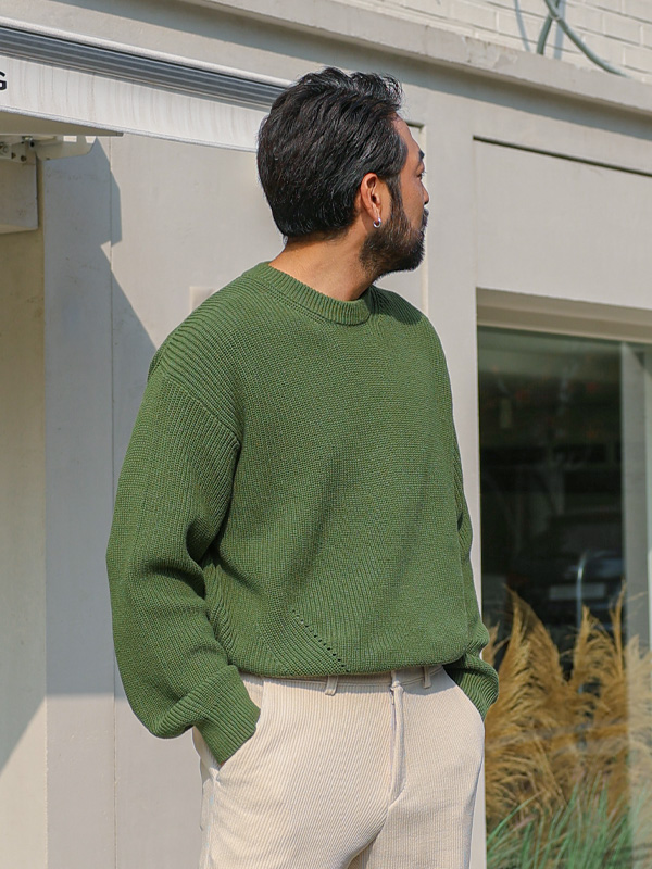 (XL-6XL)<br>블러프 Round knitwear