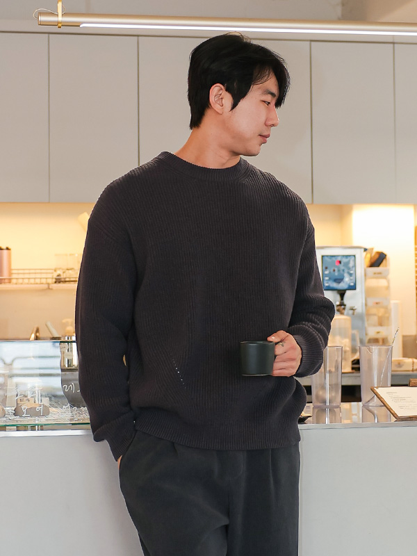 (XL-6XL)<br>블러프 Round knitwear