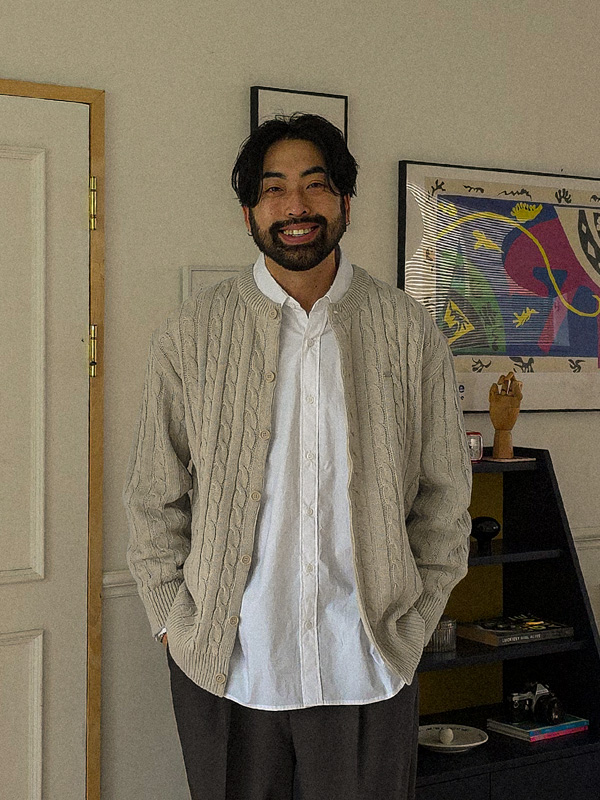 파치탄 꽈배기가디건